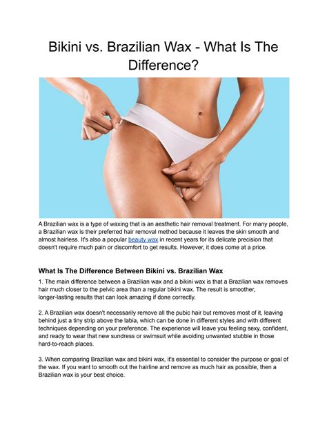 Brazilian Bikini Wax Results