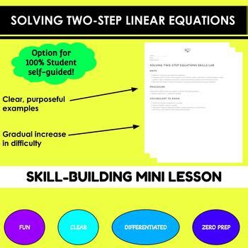 Image result for Solving Two-Step Linear Equations