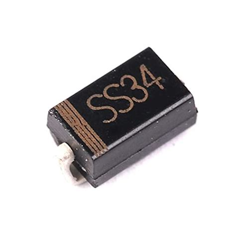 SS34 SMA 40V/3A Schottky Diode SMD Package-DO-214AC - Pack of 2 ...