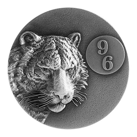 TIGER 96 Chinese Zodiac Series 2 Oz Silver Coin 5$ Niue 2022 | Coin...