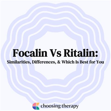 Focalin Vs Ritalin: What's the Difference?
