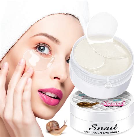 Snail Under Eye Mask 30 Pairs, Under Mucin Eye Collagen Patches for Eye ...