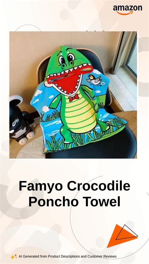 Watch Famyo Crocodile Poncho Towel on Amazon Live