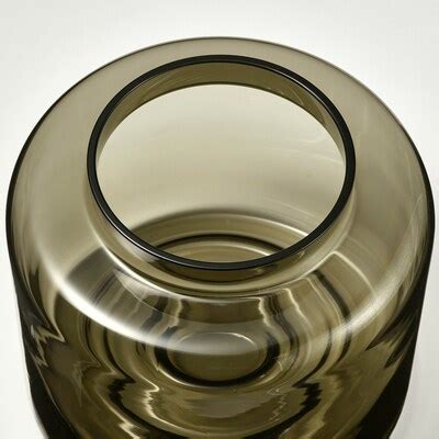 KONSTFULL vase, green-brown, 16 cm (6 ¼") - IKEA