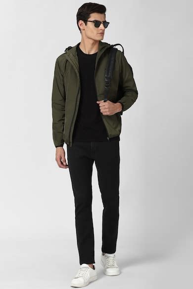 Buy Men Olive Solid Casual Jacket Online - 664448 | Peter England