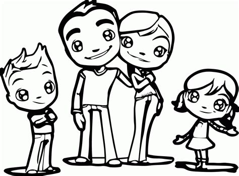 Family Printable Coloring Pages