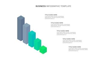 Business growth progress success bar chart infographic template design ...