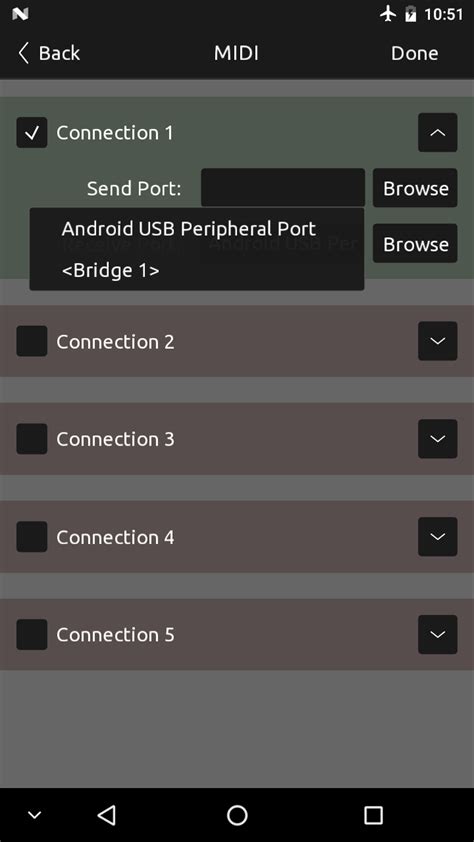 Image result for Android USB MIDI Mode