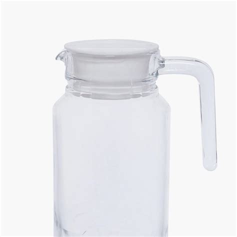 Buy LUMINARC Cheqs Transparent Glass Jug with Lid - 1300ml from ...