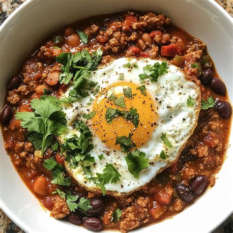 Spicy Chorizo Breakfast Chili in 35 Minutes - Wilingga Recipes