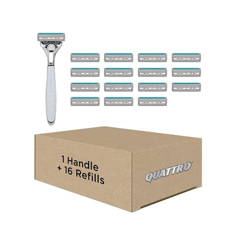 Schick Quattro Titanium for Men With 1 Razor and 16 Razor Blades ...