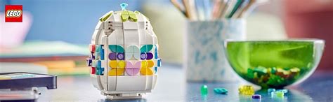 LEGO Decorative Easter Egg Toy Building Kit Gift for Spring, Seasonal ...
