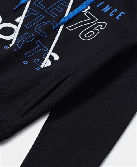 Buy Boy's Super Combed Cotton French Terry Graphic Printed Hoodie ...