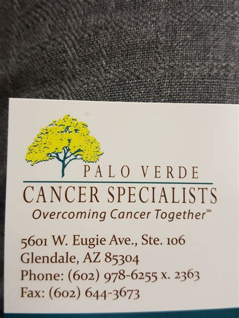 Palo Verde Cancer Specialists - 5601 W Eugie Ave # 106, Glendale, AZ ...
