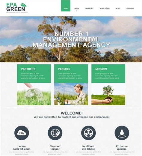 Environment Web Design Template 的图像结果