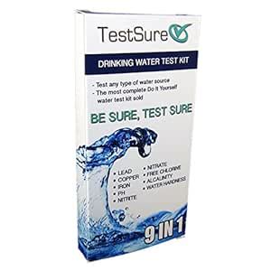 TestSure 9 in 1 Drinking Water Test Kit (9 Strips) - Water Quality Test ...