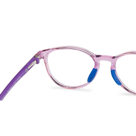 Buy Blue-Block Kids Computer Glasses: Purple Transparent Purple Pink ...