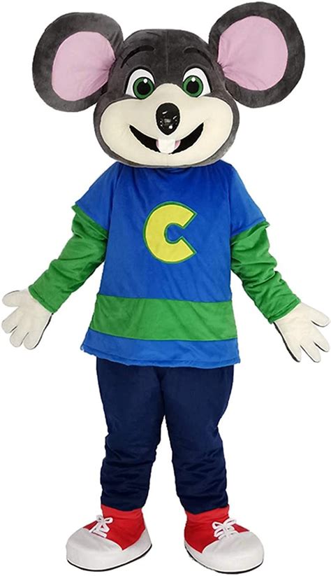 Buy Blue Shirt Chuck E. Cheese Fast Food Promotion Mascot Costumes ...