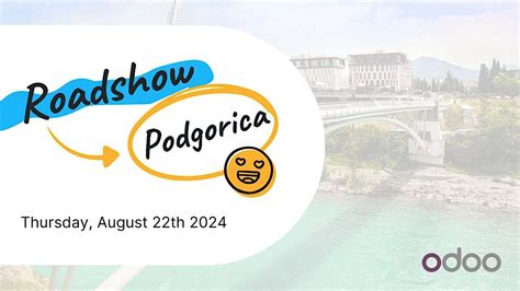 Odoo Roadshow Podgorica, CUE Podgorica, 22 August 2024 | AllEvents.in