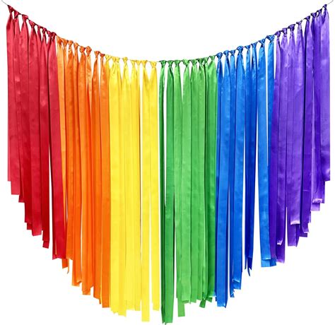 Pinkblume Rainbow Party Decorations Colorful Fringe Hanging India | Ubuy