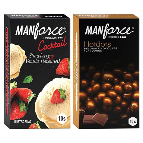 Buy MANFORCE PREMIUM CONDOMS (HOTDOTS BELGIAN CHOCOLATE & COCKTAIL ...