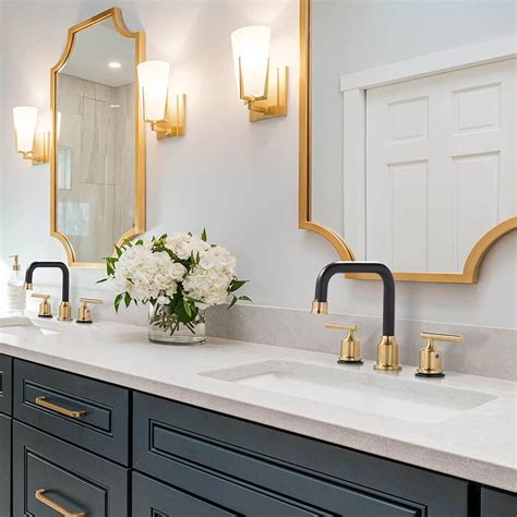 Matte Black And Gold Bathroom Hardware