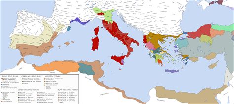 The Mediterranean Sea in 218 BC | Grecia antigua, Antigua, Grecia
