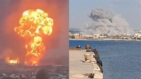 Israeli Airstrikes Target Power Plants, Oil Facilities And Seaport In ...