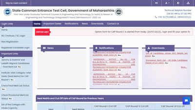 MHT CET 2023: Final Merit List Released, CAP Round I Counselling Starts ...