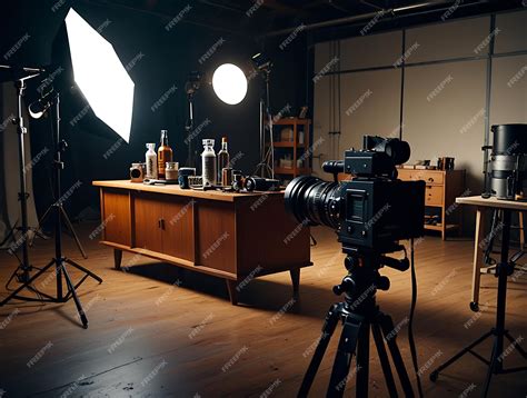 Premium Photo | Default A behindthescenes look at a photo shoot for a product