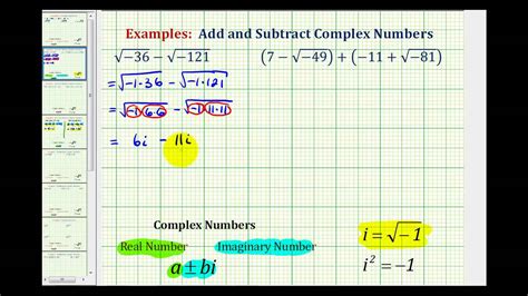 Image result for Adding and Subtracting Complex Numbers