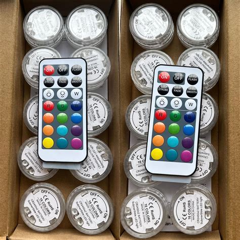 Buy 20PCS Submersible LED Lights Popular Waterproof Small Battery ...