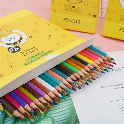 Lápiz de color Mina de 48 colores Varilla hexagonal de 36 colores ...