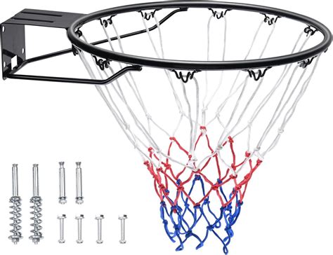 VEVOR Basketball Rim, Wall Door Mounted Basketball Hoop, Heavy Duty ...