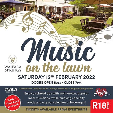 MUSIC ON THE LAWN 2023, 409 Omihi Road, Waipara, 1 April 2023 ...