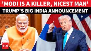 'Nicest Guy Modi, Great Fighter Munir': Trump Repeats India-Pak Truce ...