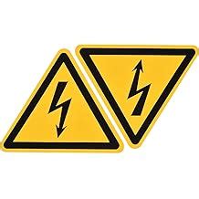 sourcing map Triangle Electrical Shock Risk Warning India | Ubuy