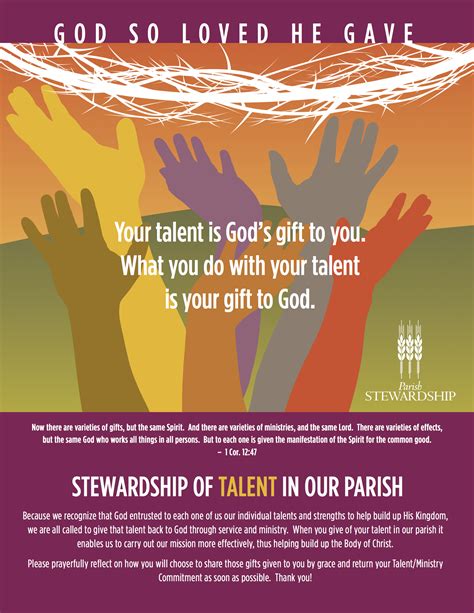 Stewardship of Talent - Saint Patrick Catholic Church
