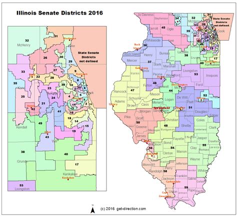 Map Illinois Senate Districts
