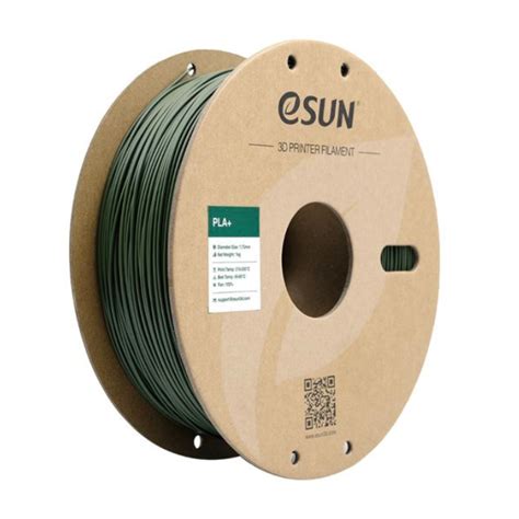 eSun 1.75mm PLA+ 3D Printing Filament 1kg olive green Color – Robocraze