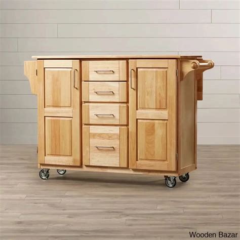 Aadham Kitchen Cart Kitchen trolley cart cabinet kitchen island with s