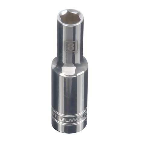 STEELMAN PRO 3/8-Inch Drive x 8mm Deep Well 6-Point Socket, 78225 ...