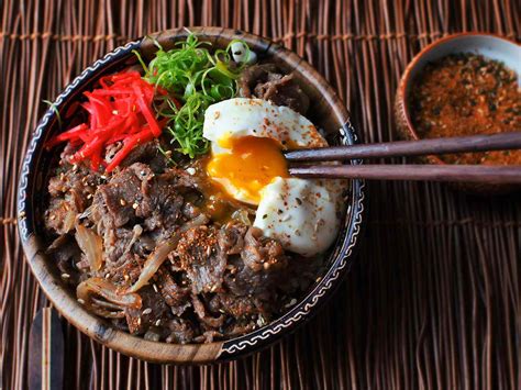 Gyudon (Japanese Simmered Beef and Rice Bowls) Recipe