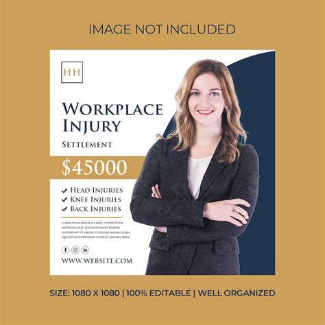 Premium PSD | Insurance legal services flyer