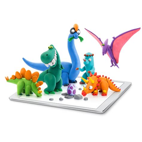 Buy Brain Toys Hey Clay Dinosaurs, Air Dry Clay Kit with Interactive ...