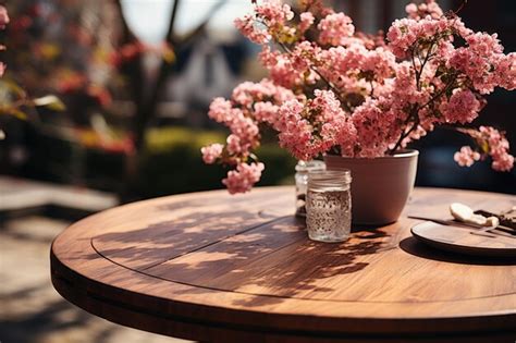 Early spring sunny light in small table cosy minimalist style ...