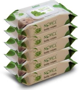NOVEL Baby Wipes 80 Sheets pack of 5/with Lid Price in India - Buy ...