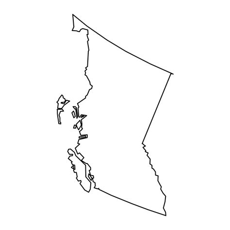 British Columbia map, province of Canada. Vector illustration. 24094526 Vector Art at Vecteezy