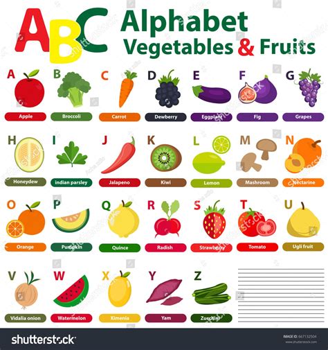 Fruits And Vegetables Of The Alphabet at Levi Skipper blog
