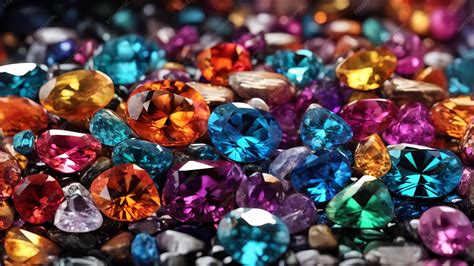 Wallpaper Of Colourful Gems